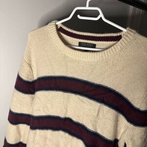 Banana Republic Beige Sweater with Stripes